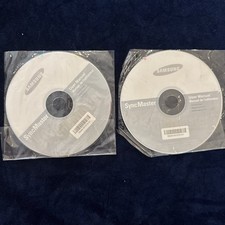 Lot of 2 Samsung SyncMaster Monitor Driver  User Manual CDs   New Sealed