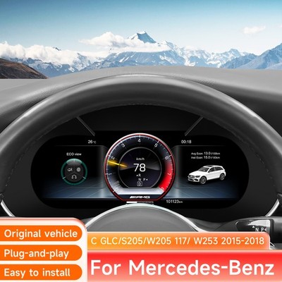 12.3'' LCD Digital Car Instrument Cluster Dashboard For Mercedes C/GLC-W253 W205