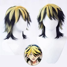 Tokyo Revengers Hanemiya Kazutora Cosplay Wig Short party Synthetic Costume Wigs