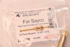 Sayco Right Hand Hot Stem 4-3/4" Length 28-637R