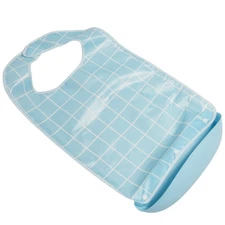Elderly Adult Bibs Food Catching Reusable Clothing Protector Feeding