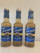 Torani Classic Hazel Nut Syrup 12.7oz Pack Of 3 Sugar Free