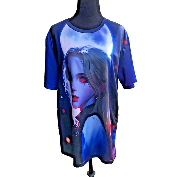 Blood Moon Anime Girl The Ballerina Vampire T-Shirt Size Small