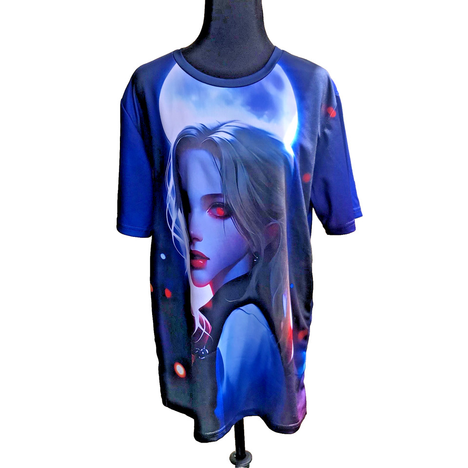 Blood Moon Anime Girl The Ballerina Vampire T-Shirt Size Small