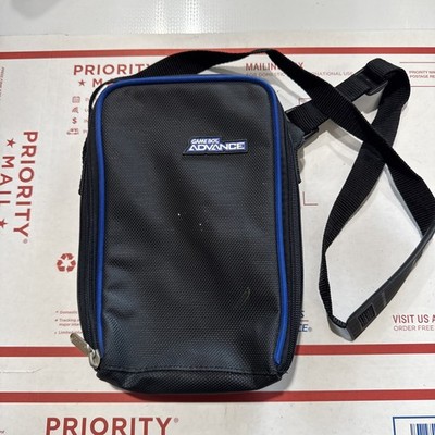 Official Nintendo Gameboy Advance Carrying Case Travel Bag Black Blue Zippered
