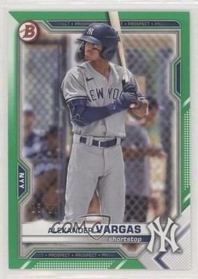 2021 Bowman Draft Green 83/99 Alexander Vargas #BD-121 0fz3
