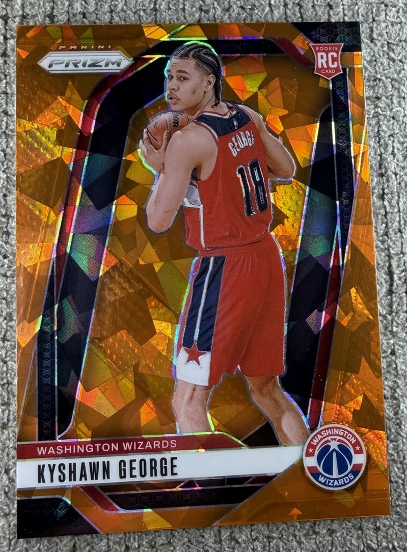 2024-25 Panini Prizm - Kyshawn George #257 Orange Ice Prizm (RC)