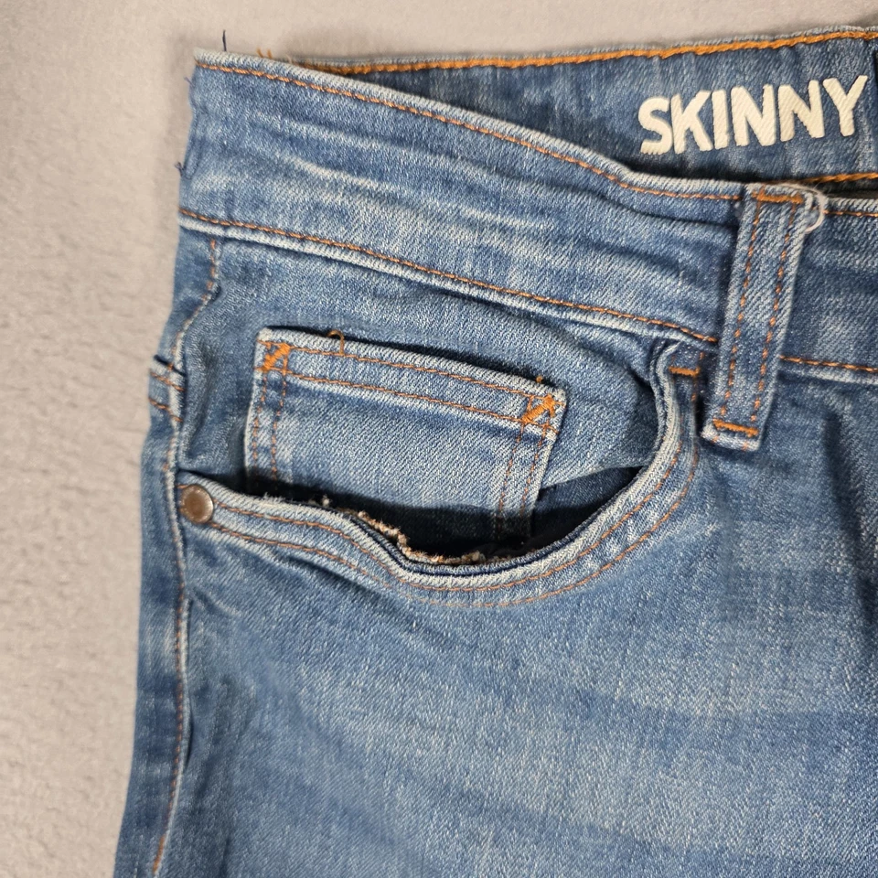 Pantalones de mezclilla Next 82 para niños 14 años azules ajustados cintura ajustable lavado medio Foto 3 de 4