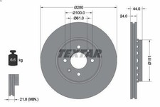 1X Bremsscheibe TEXTAR 92254603 RENAULT WIND (E4M_) 1.2 2010-2011