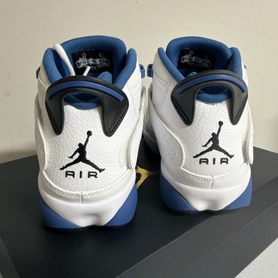 NEW Nike Air Jordan 6 Rings White Dark Marina Blue 322992  display picture 3