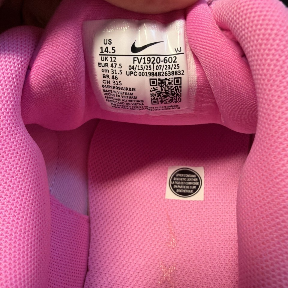 Spell Code Airline Women’s Size 14.5 Men 13 Nike Air Max Muse Pink Spell FV1920-602 NEW | eBay