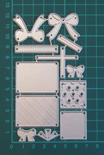 12 Piece Presents Metal Cutting Dies / Christmas Birthday Gifts Craft Die Cutter