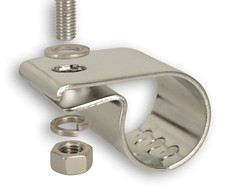 1x Scheinwerferhalterung Schelle Lkw Lampenbügel Dachbügel  Ø 41 mm 42 mm 43 mm