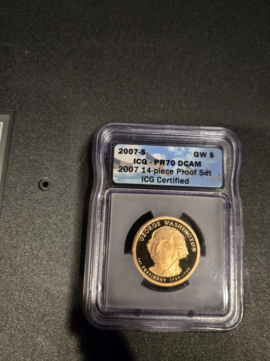 Grade PR 70 ICG 2007 Presidential Dollar Coins (2007-Now) for sale