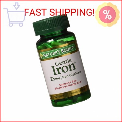 Nature's Bounty Gentle Iron 28 mg 90 Capsules