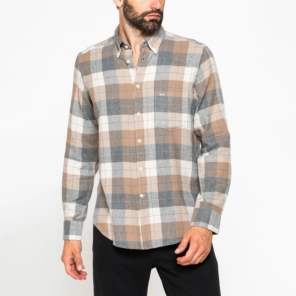 MFH Camicia a maniche corte US Con tasche sulle maniche Uomo