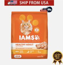 IAMS Proactive Health Adult Healthy Dry Cat Food with Chicken, 22 lb. Bag