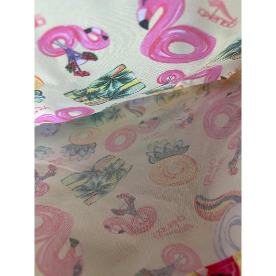 Bolso de Mano Dansko Amarillo Unicornio Flamenco Piña Piscina Estampado Flotador Foto 4 de 4