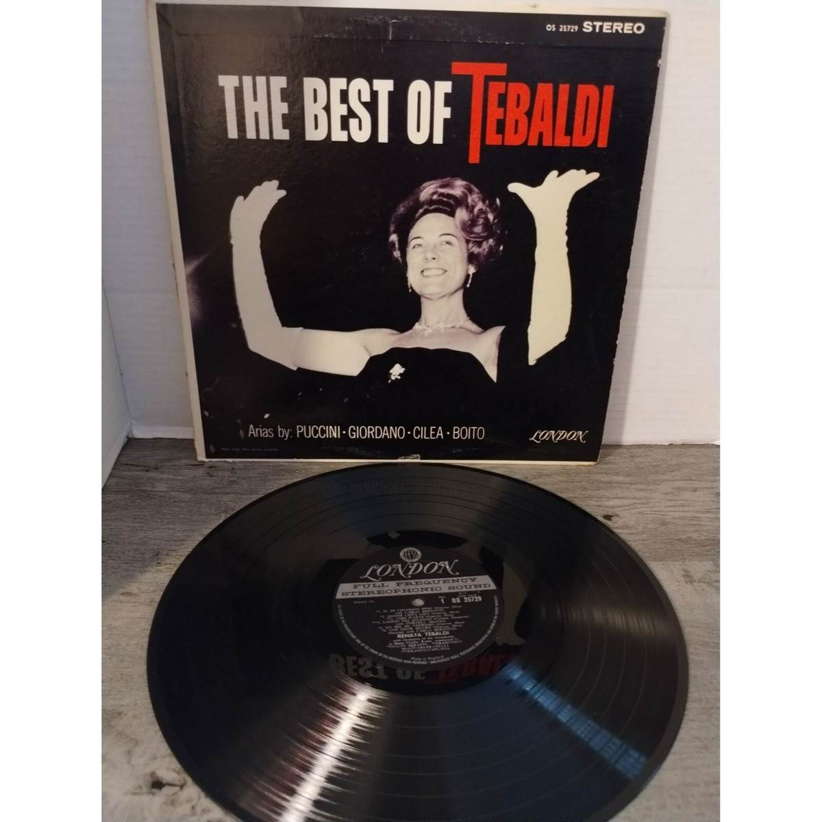 その他 LP Renata Tebaldi Best Of Tebaldi OS25729 LONDON US Vinyl /00260 The Best of TEBALDI LP 1962 London Records OS25729 Stereo