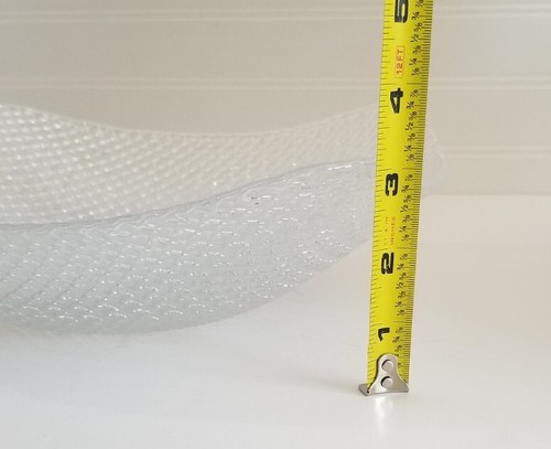 Decotech Italian Glass Bowl 11" Square Diamond Pattern Sparkle Centerpiece - Picture 13 of 18