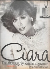 1973 Ciara Fragrance by Charles Revson Lauren Hutton Original Print Advert