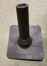 Bullet Boot Pipe Flashing Brown 1 1/2" Rubber