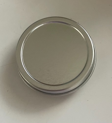 1/2 oz Metal Tin Jars with Lids Mini Tin Containers Aluminum Round Lot 40 NEW - Picture 2 of 3