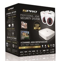 Spro Box1 Cctv Kit - 4 Channel 720p Dvr 1tb Hdd 2 X 720p Ir Dome Cameras 2 X 20m Spro Box1 Cctv Kit - 4 Channel 720p Dvr 1tb Hdd 2 X 720p Ir Dome Cameras 2 X 20m