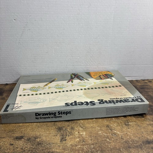 Vintage 1977 Crayola Drawing Steps #1 Starter Set W Crayons & Sharpener No. 7120 - Picture 6 of 17