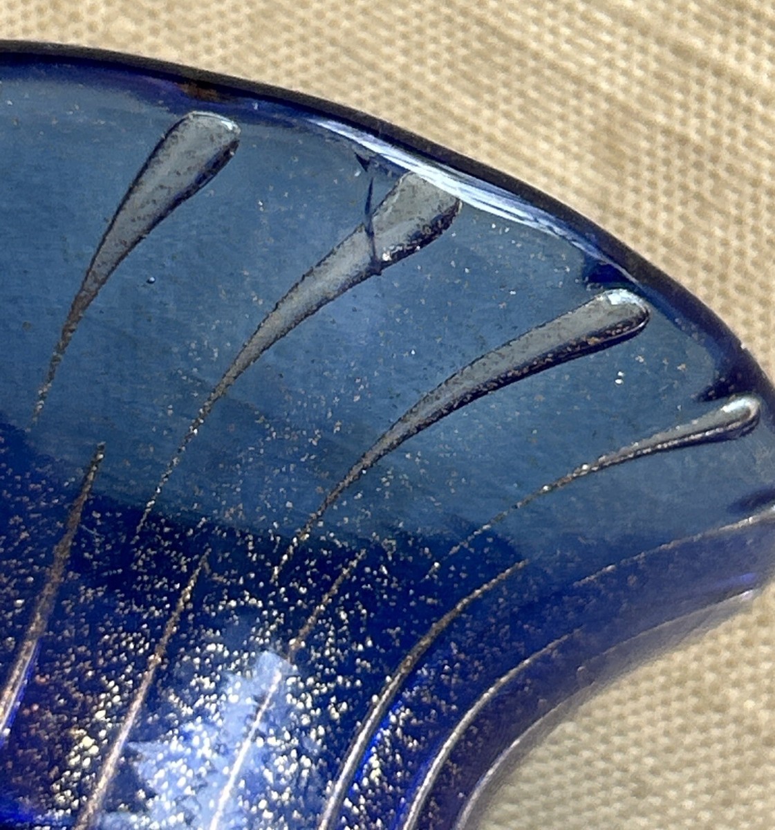 MURANO ARCHIMEDE SEGUSO ムラノ ブルー グラス MURANO ARCHIMEDE SEGUSO ムラノ ブルー グラス 工芸品
