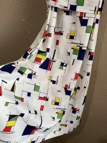 Vestido Prynts By Bleeker Street Jonathan Logan De Colección Años 70 Estilo Mondrian Estampado Talla S - Imagen 11 de 16