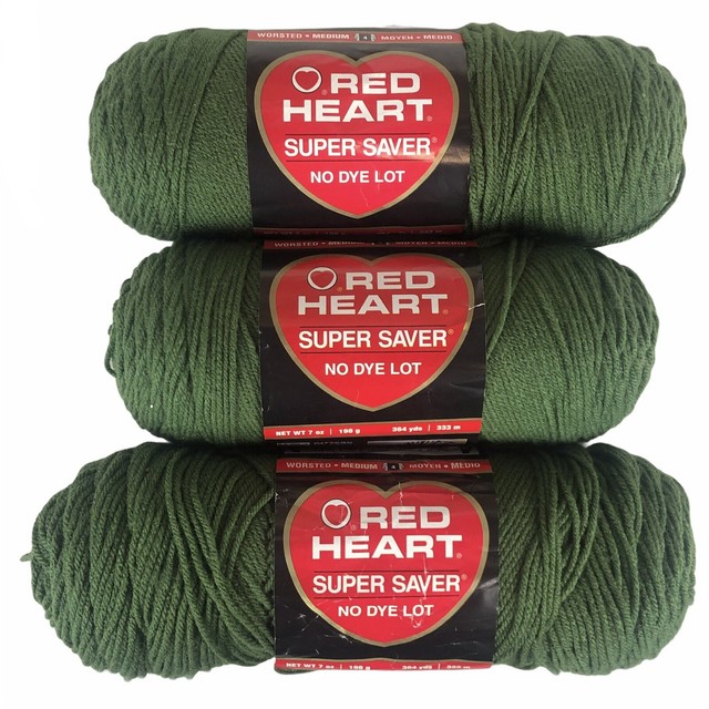 Red Heart Super Saver Yarn Article E300 Color 0406 Medium Thyme for