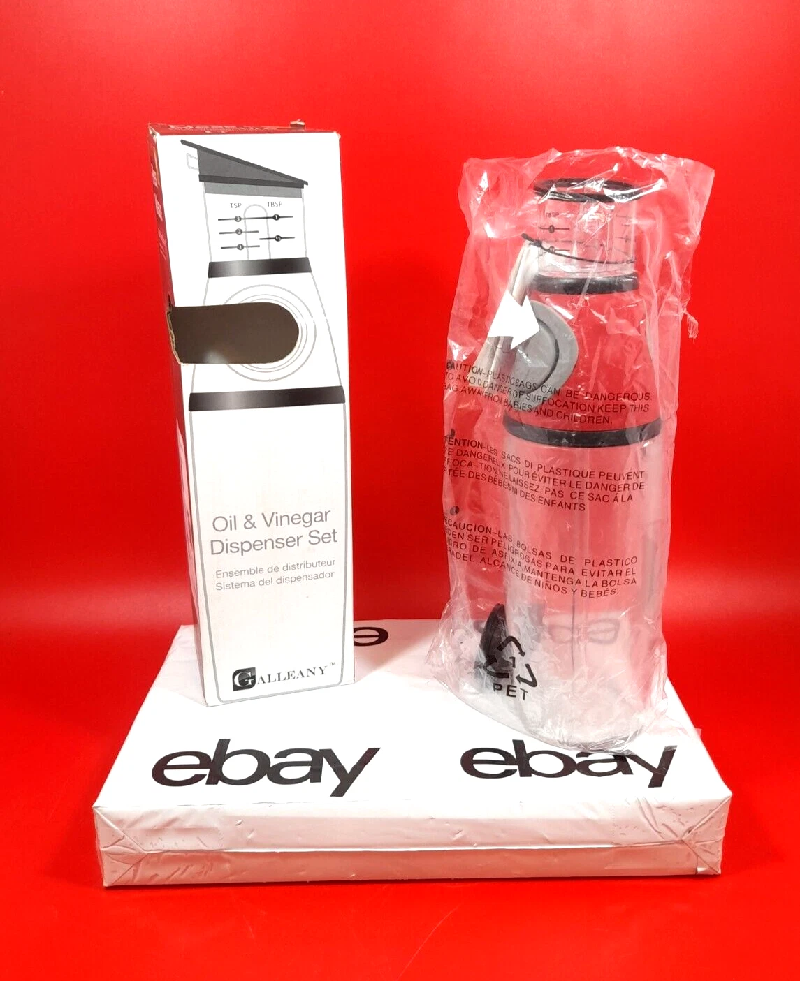 Press And Measure Oil And Vinegar Dispenser 17oz/500ML