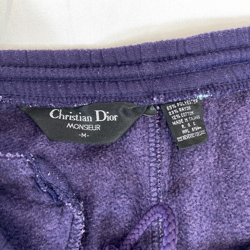 Christian Dior Monsieur M Jacket and Pants 2 Piece Set Zip Up Draw String Purple - Picture 9 of 11