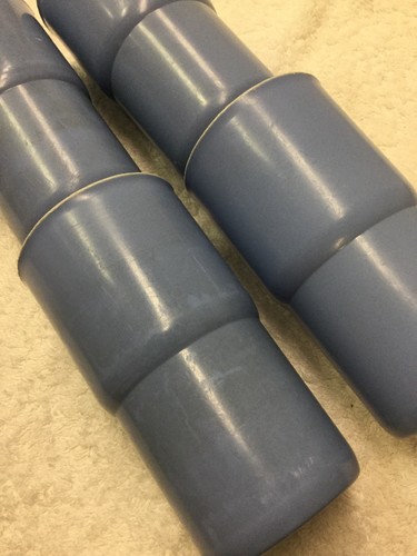 4 Tupperware Cup Tumbler Size G 2412 12 Oz Solid Blue White Trim Lot - Picture 3 of 5