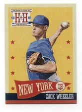 2013 Panini Hometown Heroes Zack Wheeler Rookie card (Mets)
