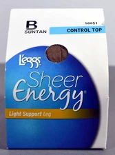 Legg's Sheer Energy Control Top Size B Suntan #90651