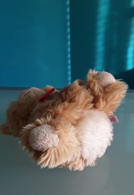 Peluche Ours Polaire TRUDI - Taille 15 X 24 Cm, Couleur Beige Clair - Neuf Jamais Utilisé