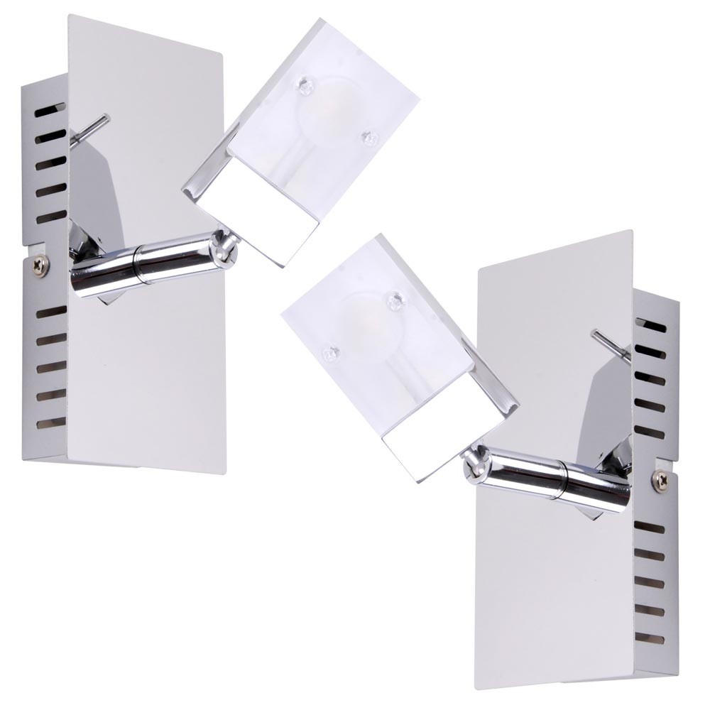 2er Set LED Parete Parete Parete Spot Faretto 5 Watt Soggiorno Lampada Altezza 145mm bianco caldo bb2dff 2er Set LED Parete Parete Parete Spot Faretto 5 Watt Soggiorno Lampada Altezza 145mm bianco caldo bb2dff