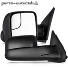 Manual Towing For 02-08 Dodge Ram 1500 03-09 Ram 2500 3500 Side Mirrors Pair Set