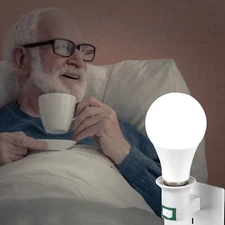 40Hz Light Therapy Bulb Device Gamma Flickring Lamp, 9W White with US Holder