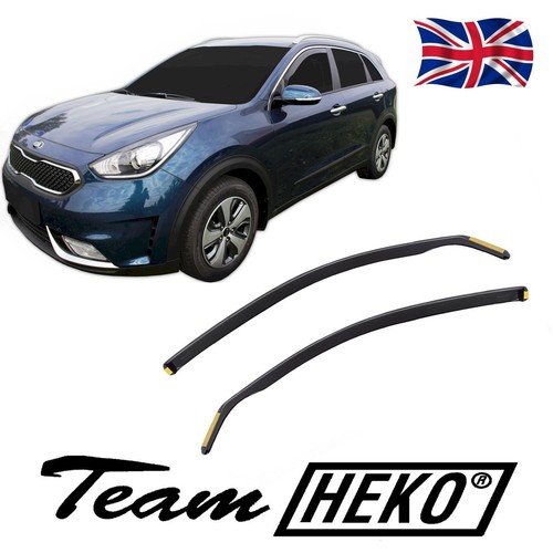 TO FIT Kia Niro 5 door 20162022 Front wind deflectors 2pc set TINTED
