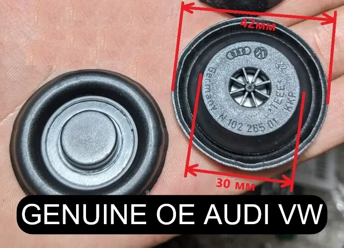 Accessoire Automobile Plastique Lot De 10 Joints De Sol N10226501 - Compatible Seat, Golf, Passat, Jetta - Plastique Noir Référence N10226501