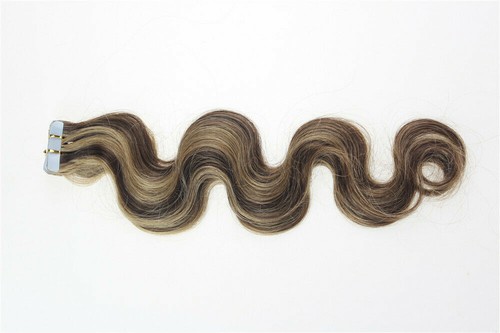 Light Blonde Invisible Tape In Curly & Wavy 100% Remy Human Hair Extensions 3g/s - Picture 111 of 140