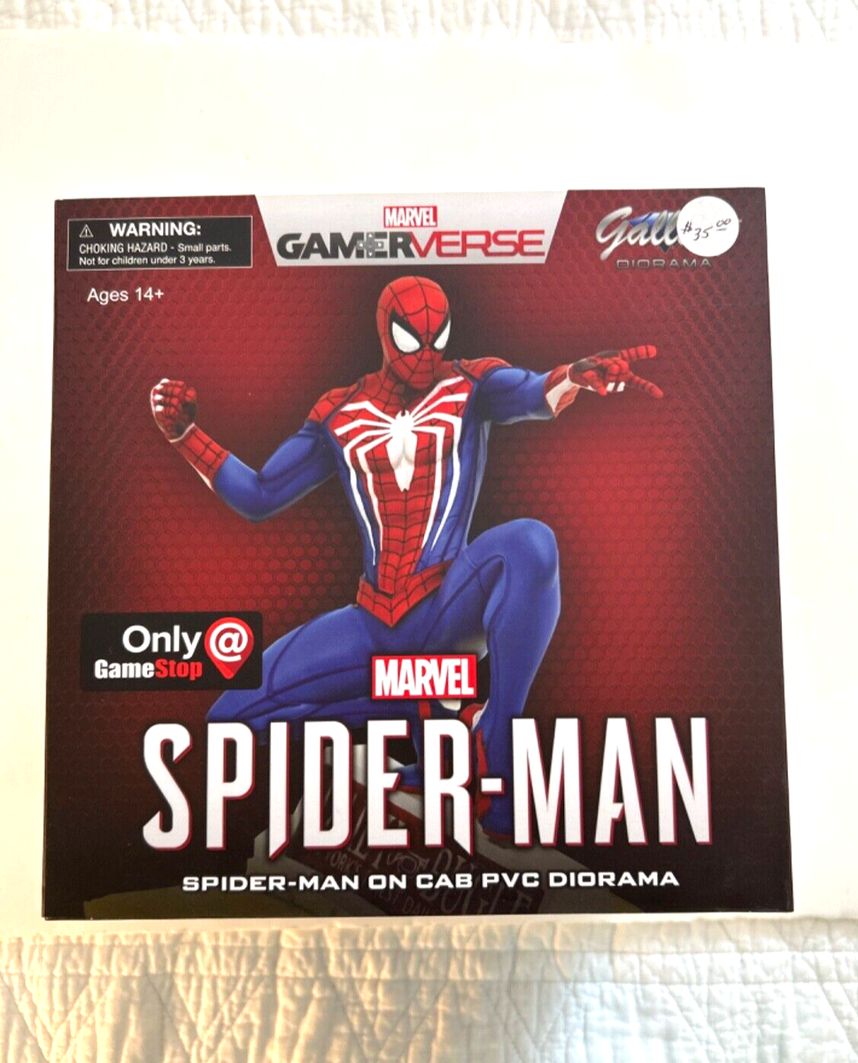 【世界限定5000個】SPIDER-MAN PVC DIORAMA Marvel Spider-Man on Cab PVC Diorama GameStop Exclusive 2019