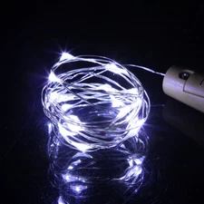 Copper Wire LED String Fairy Light 1M 2M 3M Battery Operated For Home Decoration