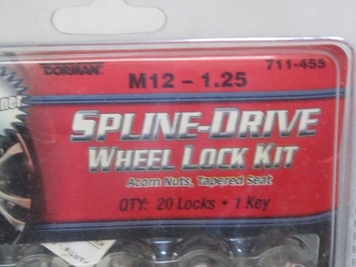 Dorman Chrome Spline Drive Lug Nuts - 20 Pack - M12-1.25 - Dorman 711-455 - Picture 3 of 3