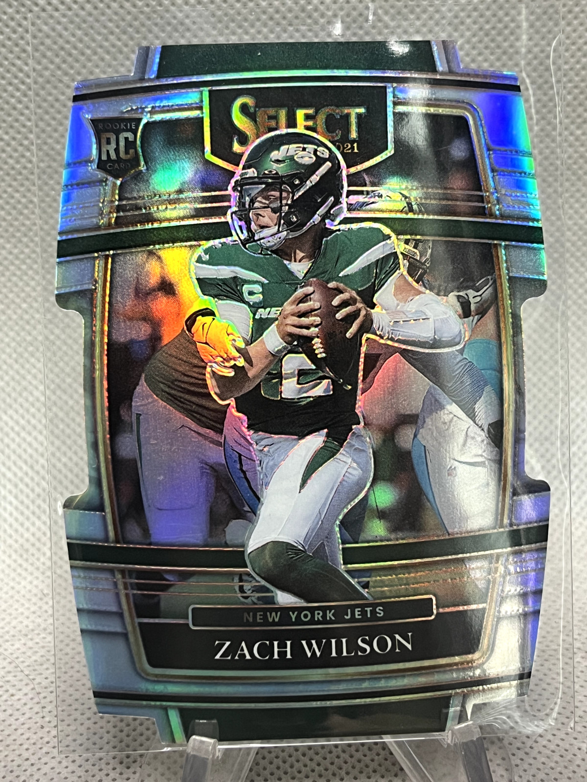 2021 Panini Select Zach Wilson Concourse Die Cut (RC) Silver Prizm #44