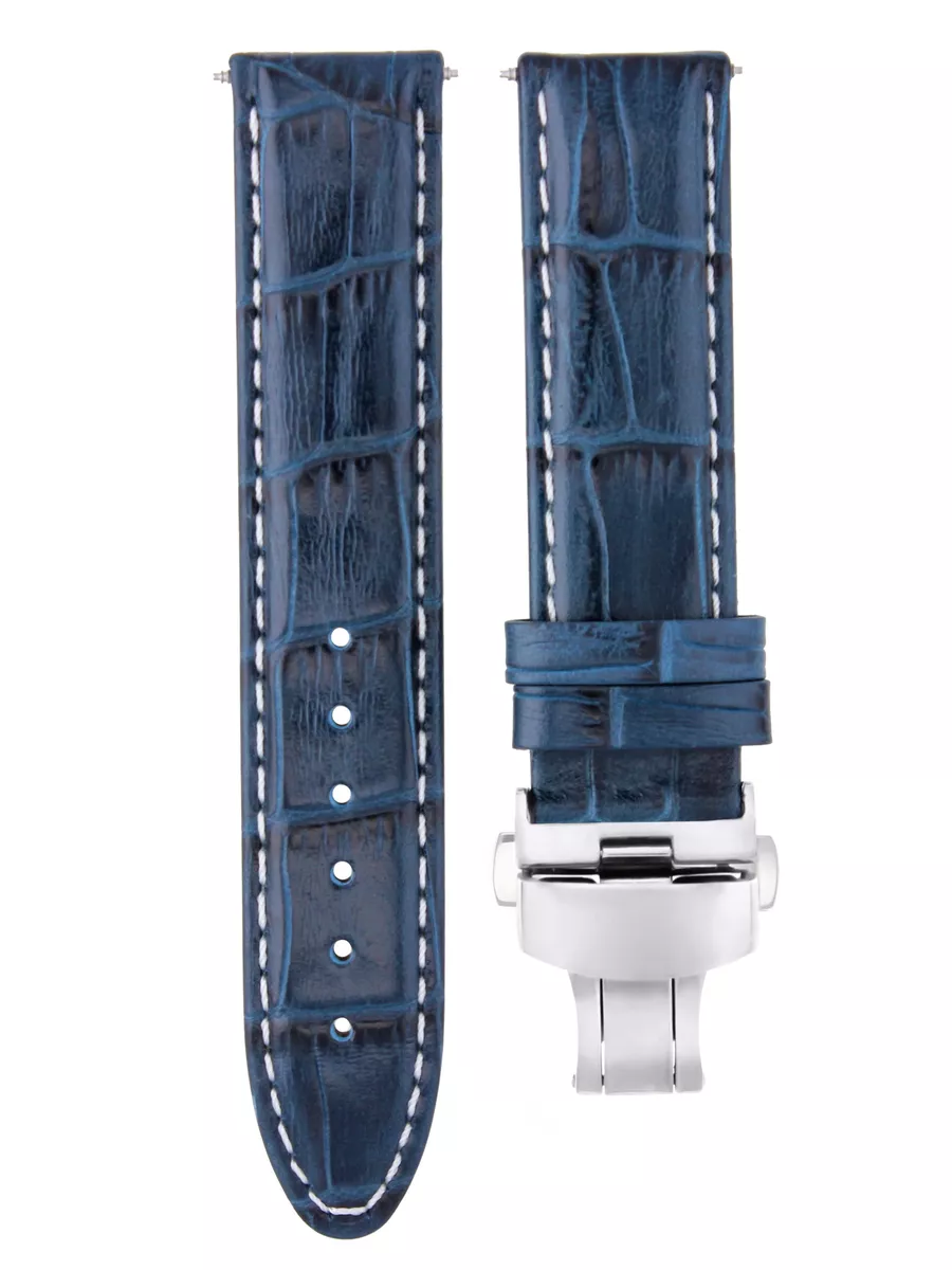 Omega blue online leather strap