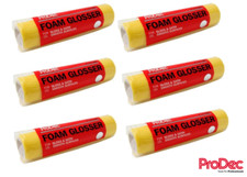 6 PACK PRODEC Foam Paint Roller Sleeves 9" | Gloss Satin Varnish Refills